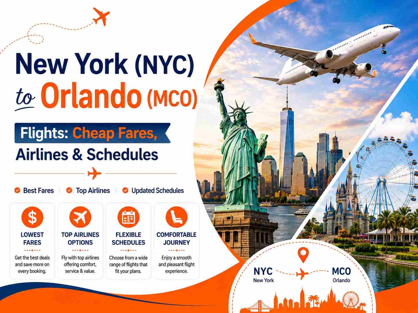 New York (NYC) to Orlando (MCO) Flights